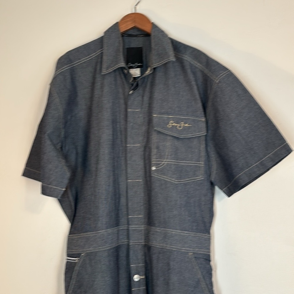 Vintage Y2K Sean John Denim Jumpsuit Coveralls - Picture 2 of 12